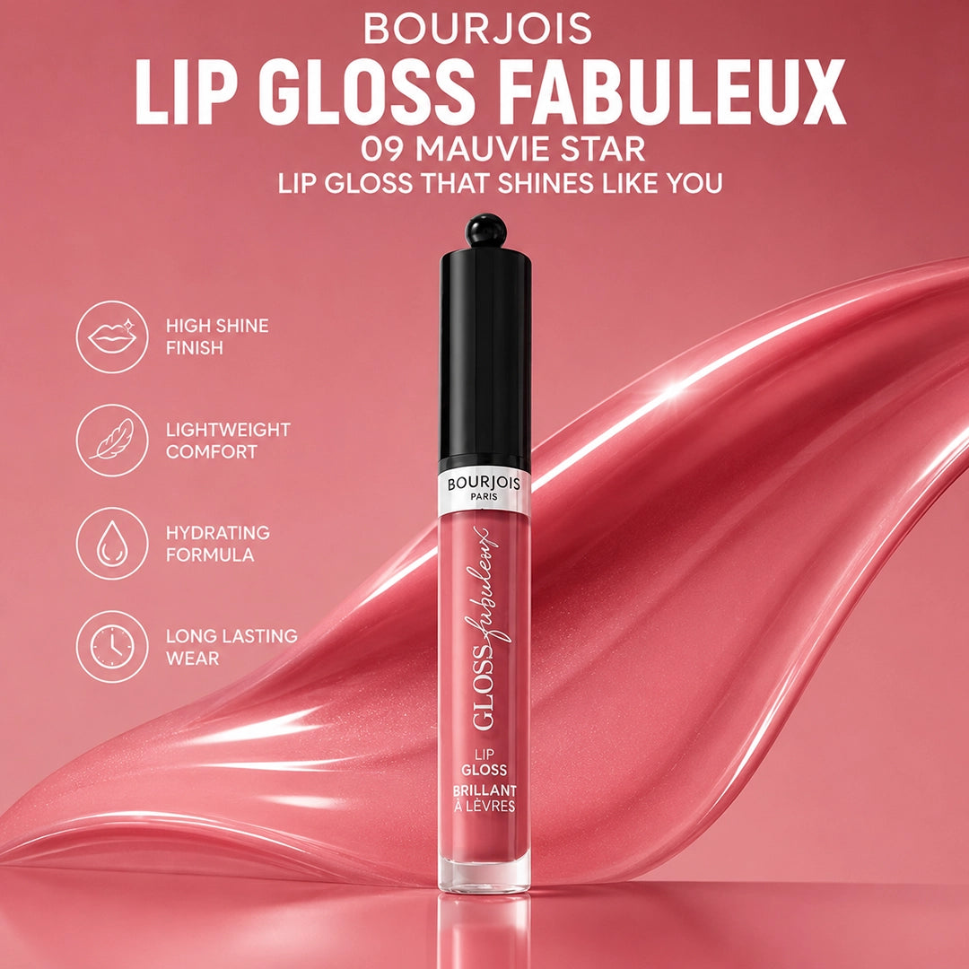 BOURJOIS LIP GLOSS FABULEUX  09 MAUVIE STAR