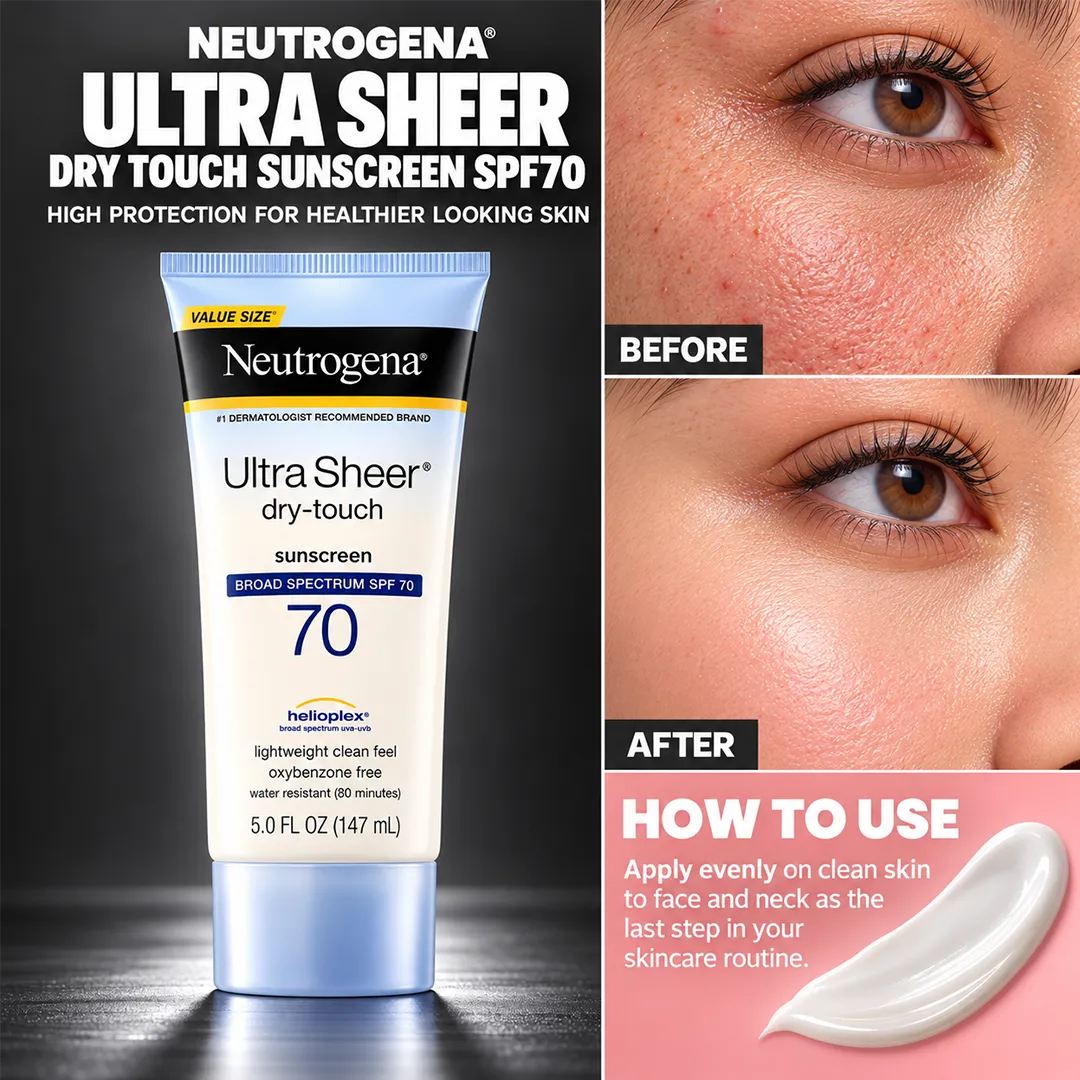 NEUTROGENA SUNSCREEN ULTRA SHEER DRY TOUCH SPF70 147ML