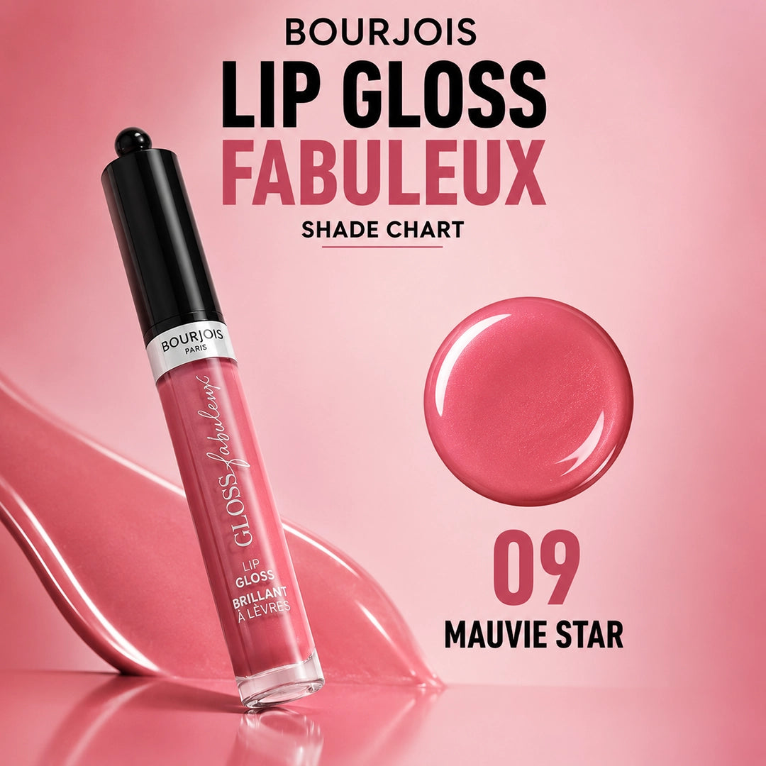 BOURJOIS LIP GLOSS FABULEUX  09 MAUVIE STAR