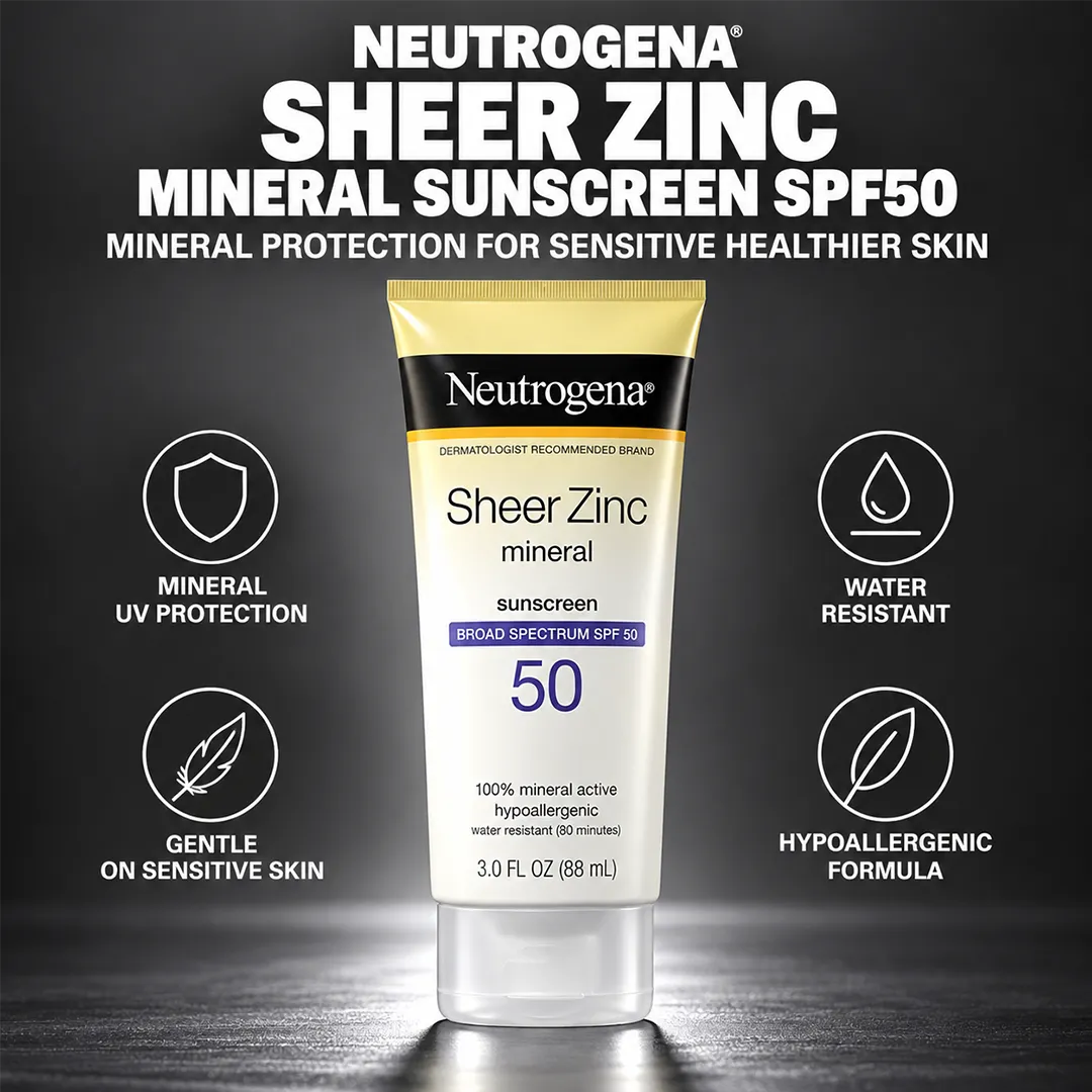 NEUTROGENA SUNSCREEN SHEER ZINC DRY TOUCH SPF50 88ML