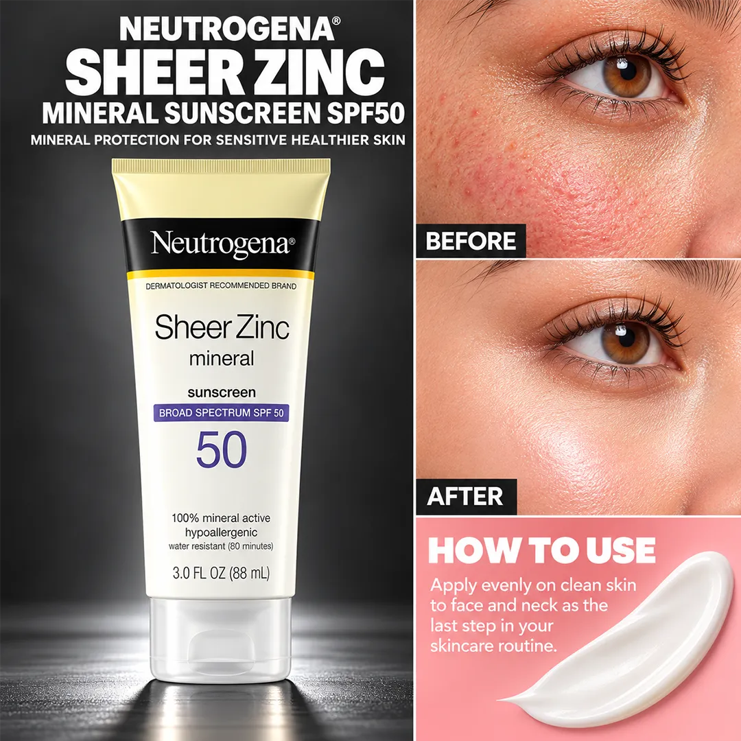 NEUTROGENA SUNSCREEN SHEER ZINC DRY TOUCH SPF50 88ML