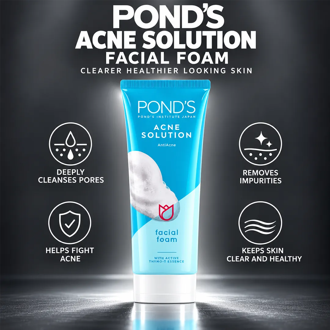 PONDS INDO ACNE SOLUTION FACIAL FOAM 200ML
