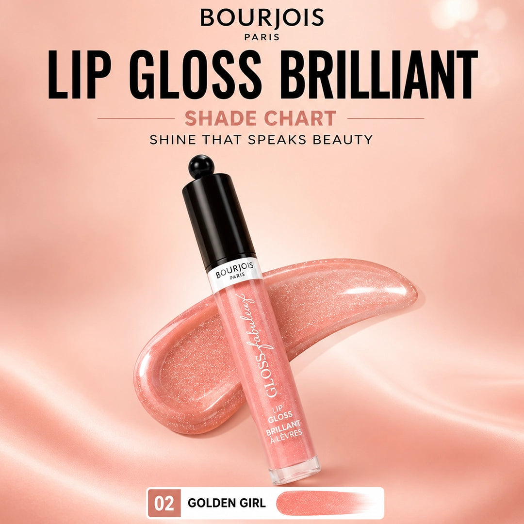 BOURJOIS LIP GLOSS BRILLIANT 02 GOLDEN GIRL