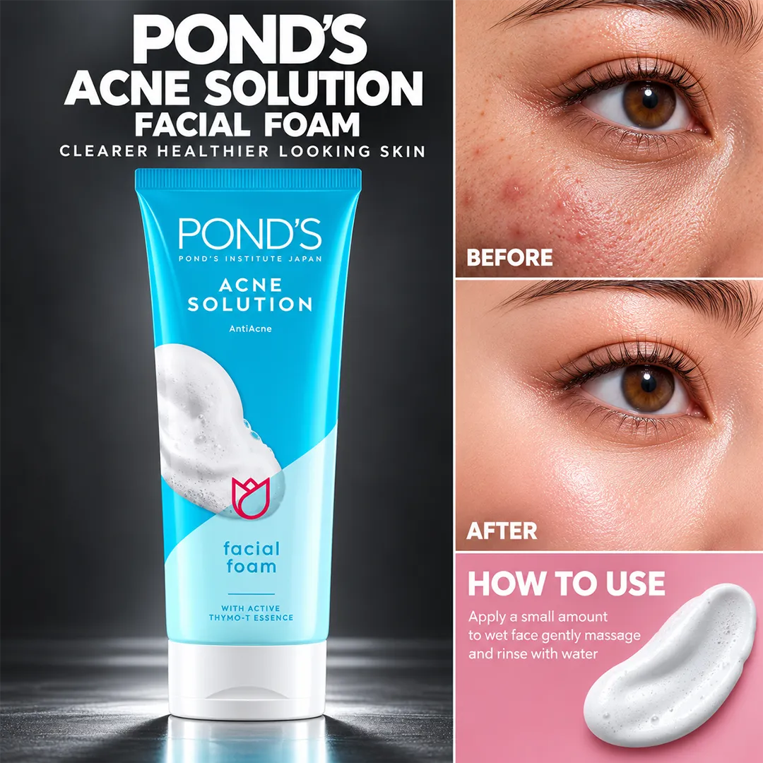 PONDS INDO ACNE SOLUTION FACIAL FOAM 200ML
