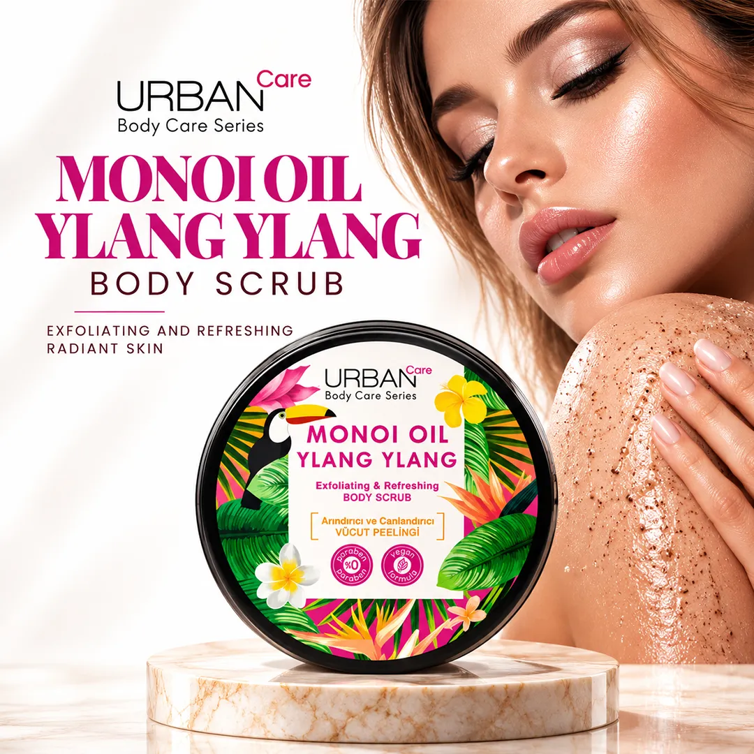 URBAN CARE MONOI OIL & YLANG YLANG BODY SCRUB 200ML