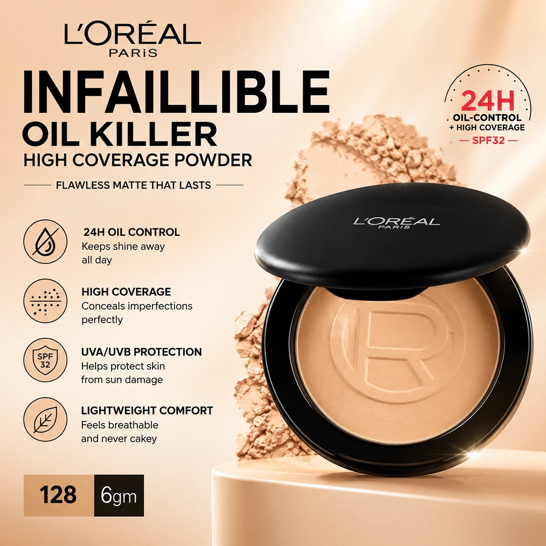 LOREAL INFAILLIBLE OIL KILLER HIGH COVERAGE POWDER