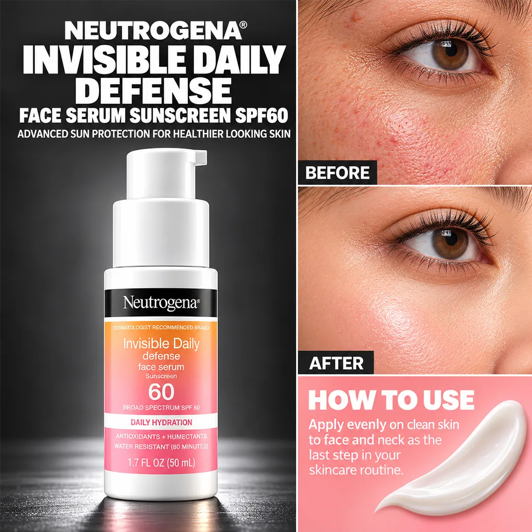 NEUTROGENA SUNSCREEN INVISIBLE DAILY DEFENSE SERUM SPF60