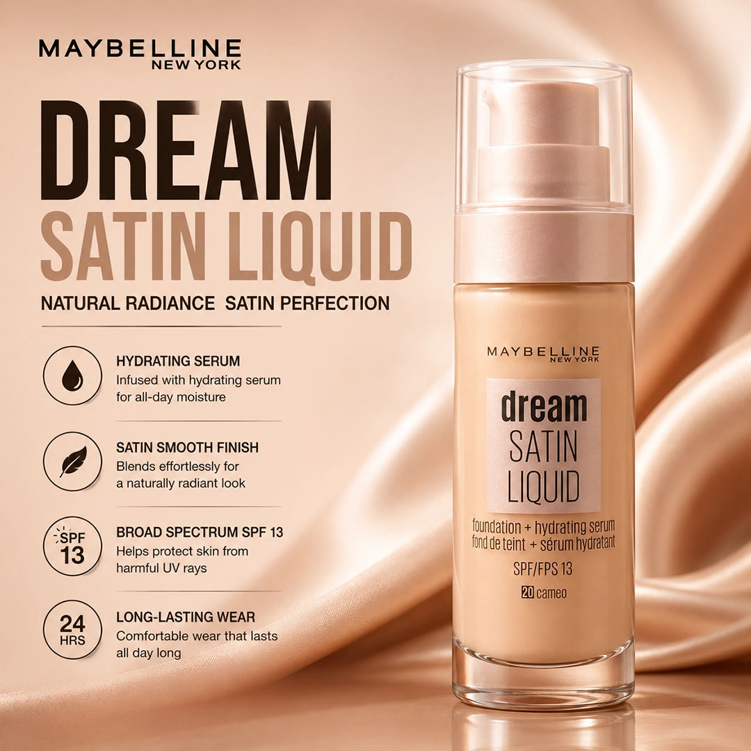 MAYBELLINE DREAM SATIN LIQUID FOUNDATION 20 (1364)