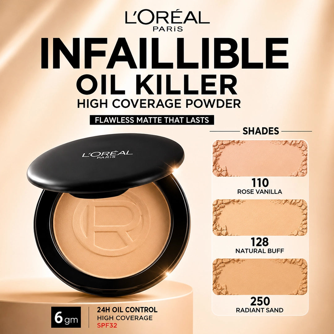 LOREAL INFAILLIBLE OIL KILLER HIGH COVERAGE POWDER