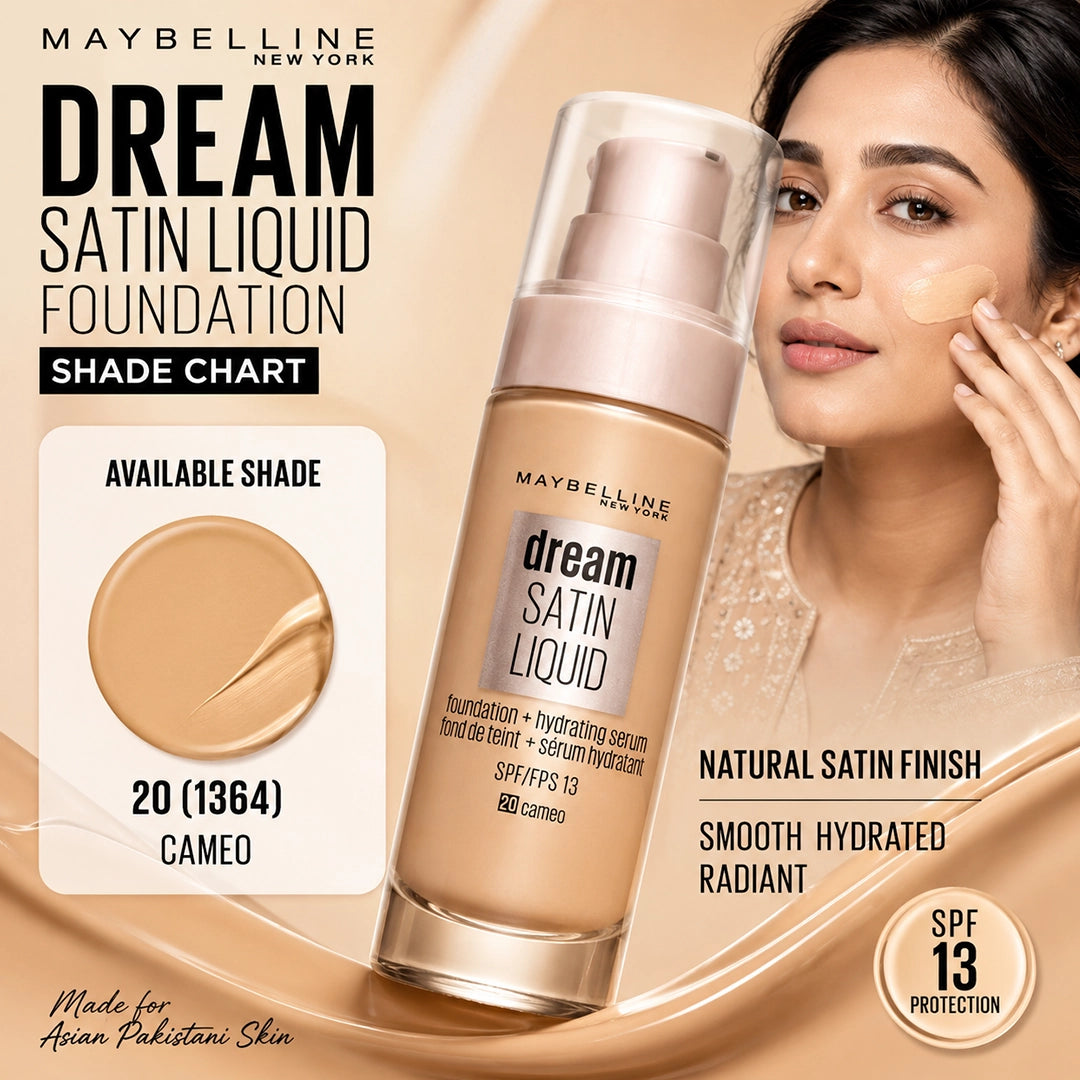 MAYBELLINE DREAM SATIN LIQUID FOUNDATION 20 (1364)