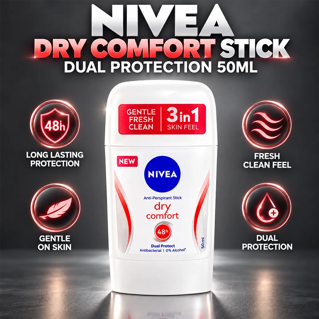 NIVEA DRY COMFORT STICK DUAL PROTECTION 50ML