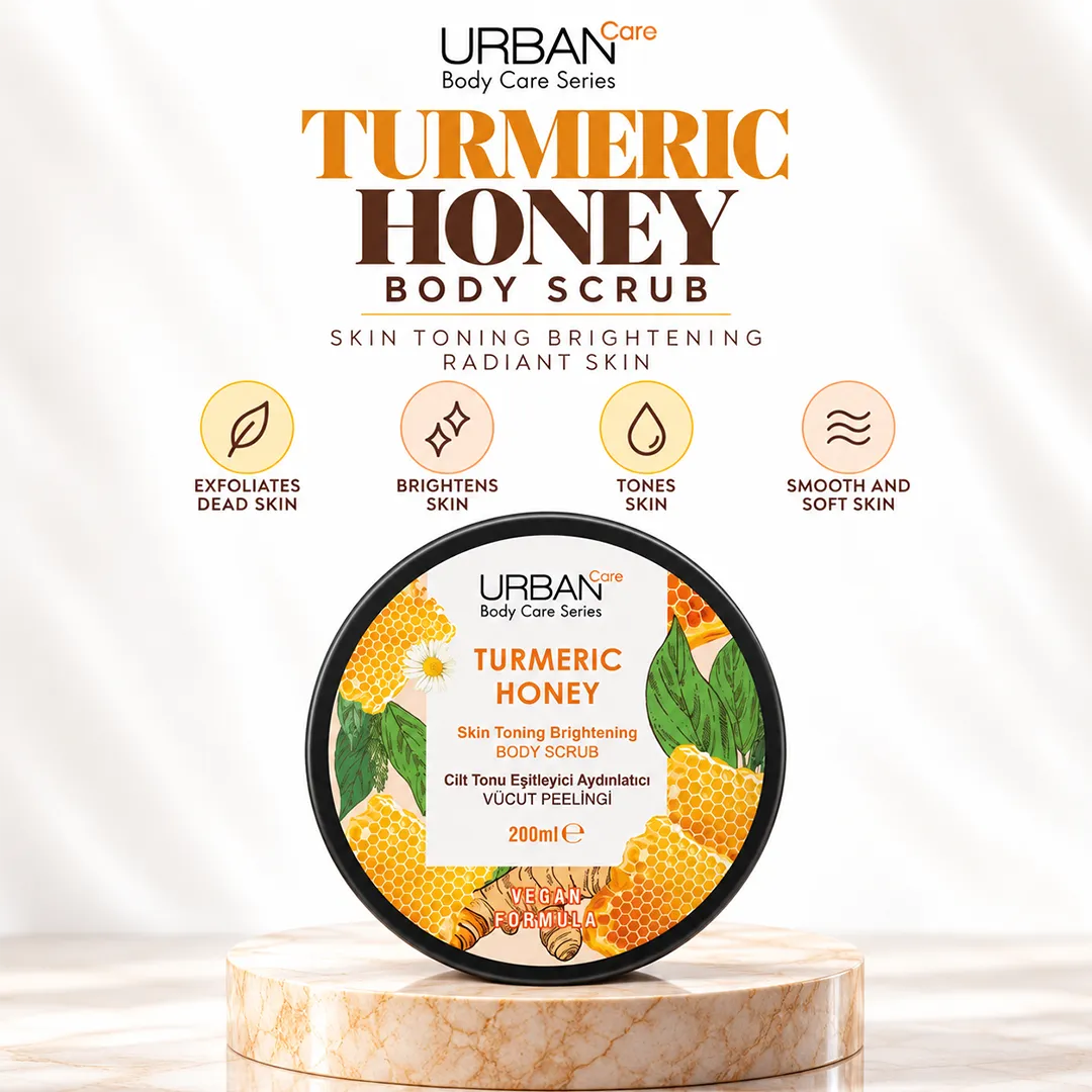 URBAN CARE TURMERIC HONEY BODY SCRUB 200ML