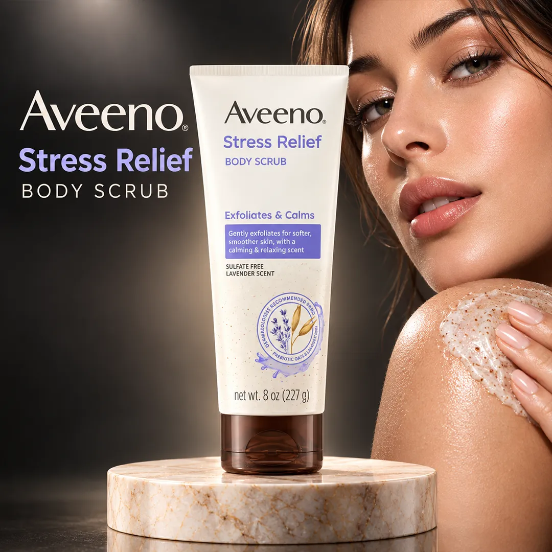 AVEENO STRESS RELIEF BODY SCURB 227G