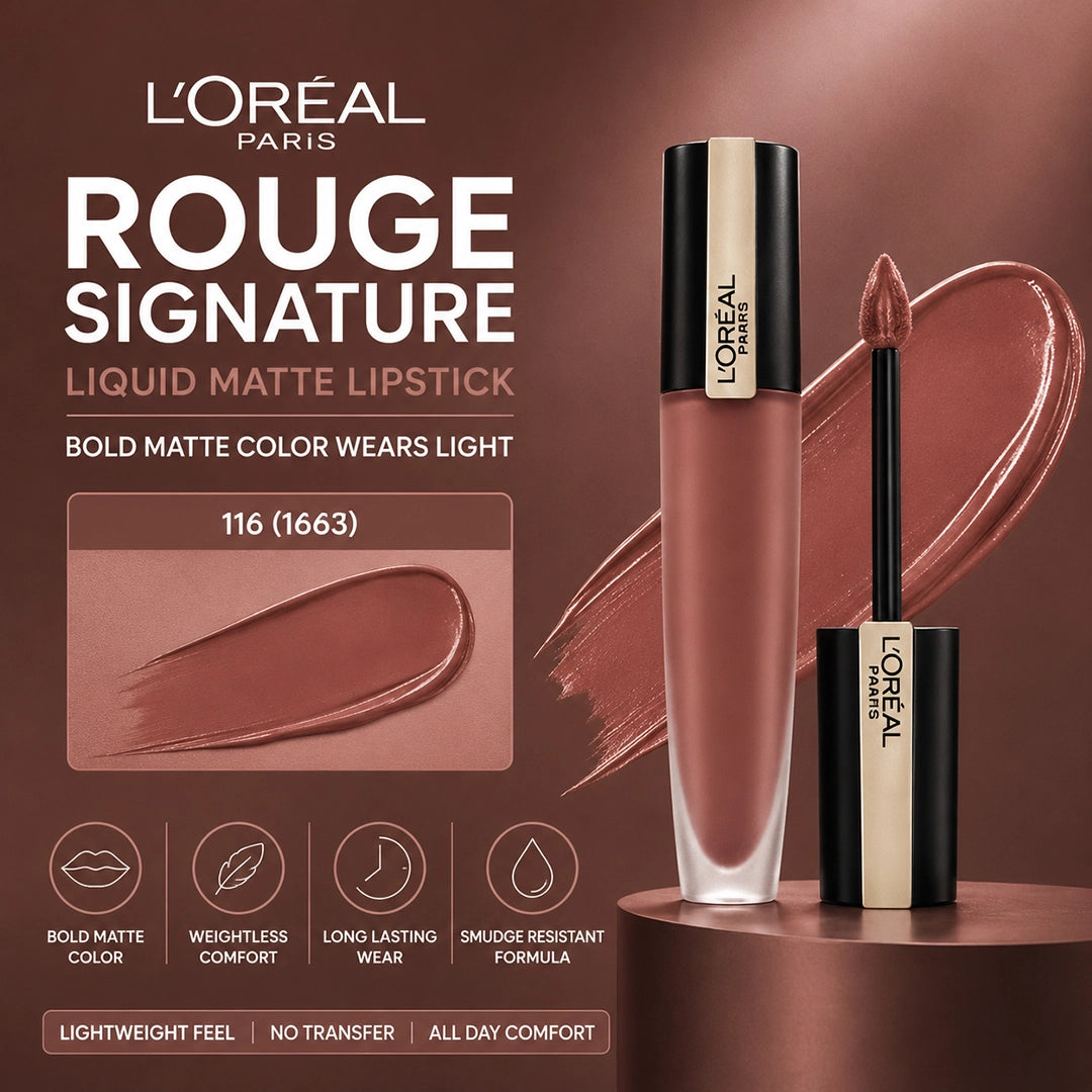 LOREAL LIPSTICK ROUGE SIGNATURE 116 (1663)