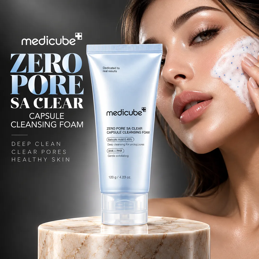 MEDICUBE ZERO PORE SA CLEAR CAPSULE CLEANSING FOAM 120GM