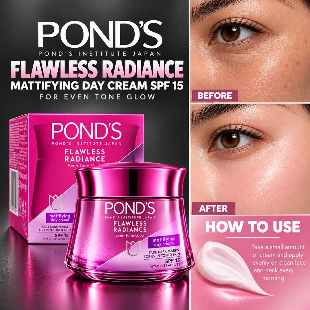 PONDS FLAWLESS RADIANCE MATTIFYING DAY CREAM 50G SPF 15