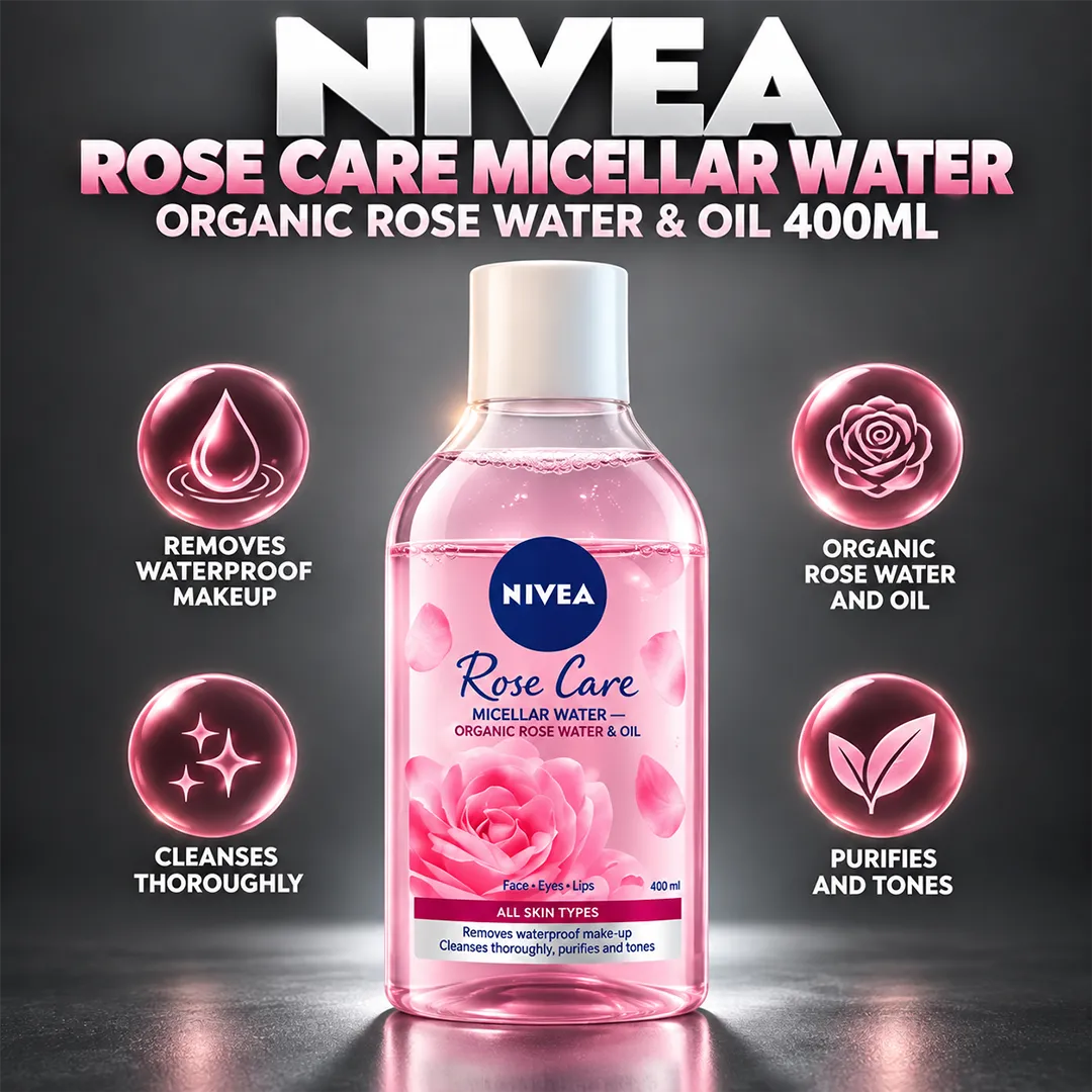 NIVEA MICELLAIR WATER 400ML ROSE TOUCH