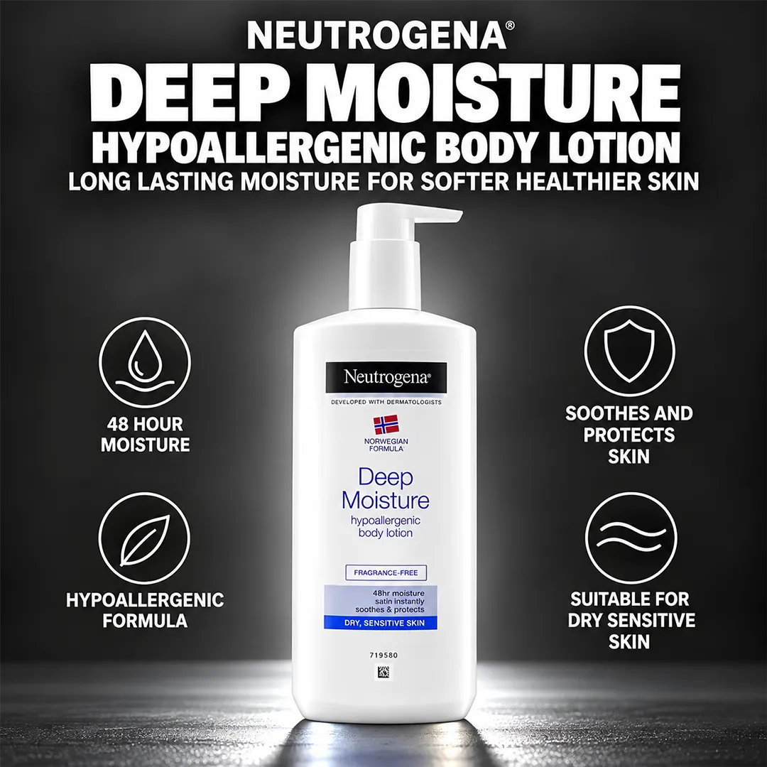NEUTROGENA DEEP MOISTURE HYPOALLERGANIC BODY LOTION 400ML