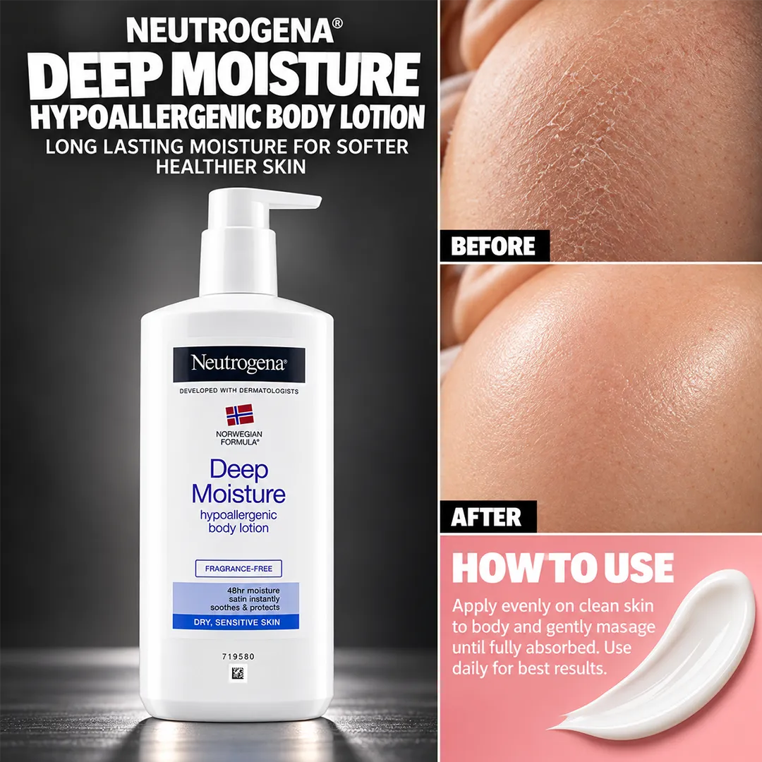 NEUTROGENA DEEP MOISTURE HYPOALLERGANIC BODY LOTION 400ML