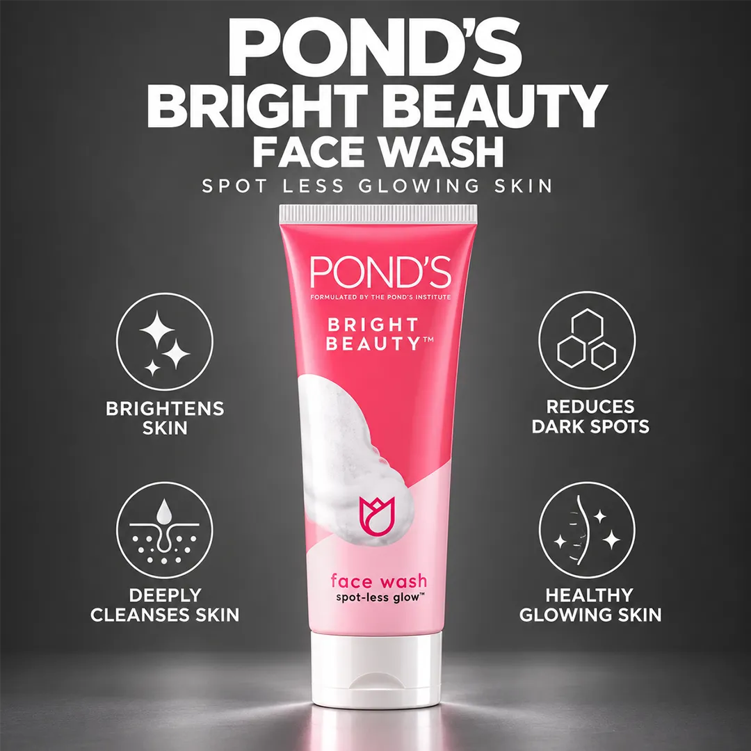 PONDS PAK BRIGHT BEAUTY FACE WASH 100GM
