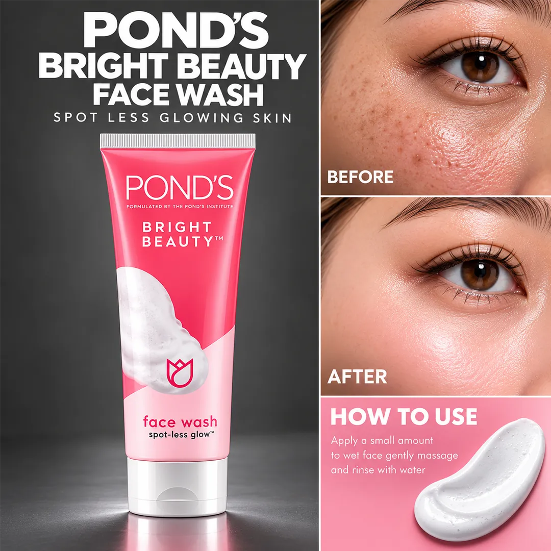 PONDS PAK BRIGHT BEAUTY FACE WASH 100GM