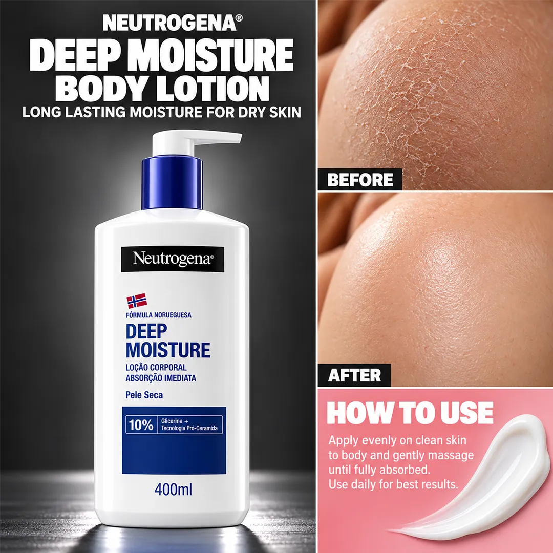 NEUTROGENA BODY LOTION 400ML DEEP MOISTURE DRY SKIN