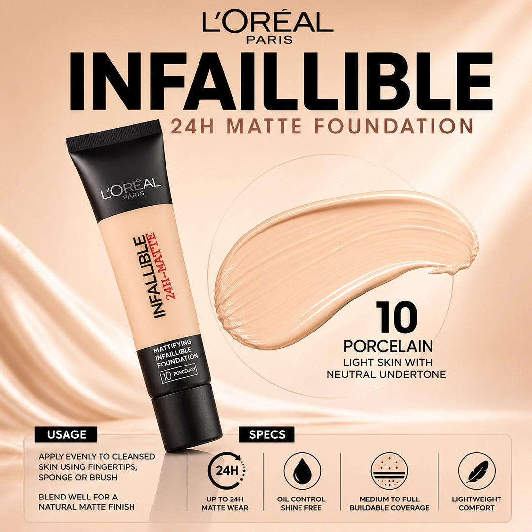 LOREAL INFAILLIBLE FOUNDATION MATTIFYING 10 (1349)