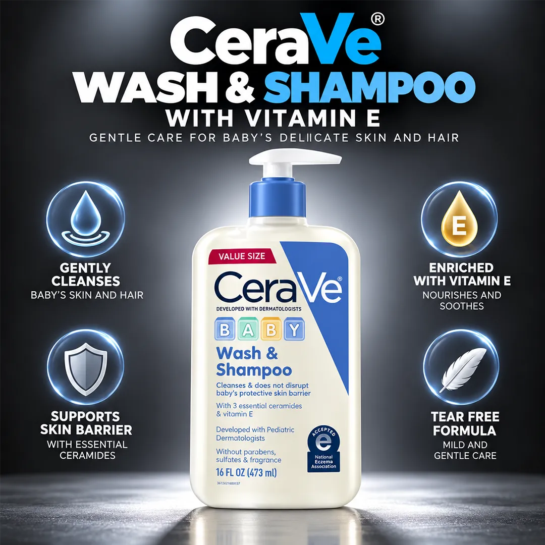 CERAVE WASH SHAMPOO VITAMIN E 473ML