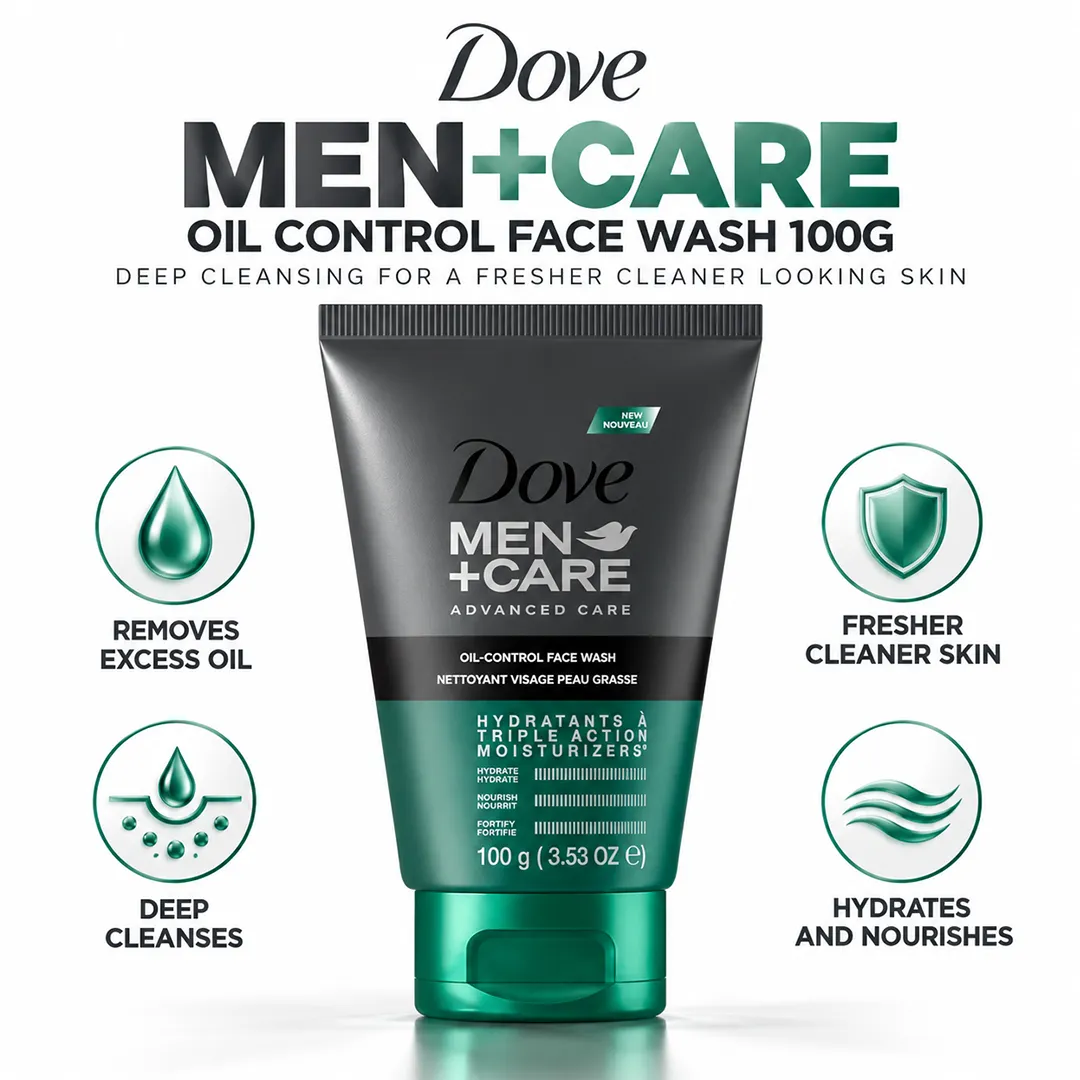 DOVE THAI MEN CARE FACE WASH 100G OIL CONTROL
