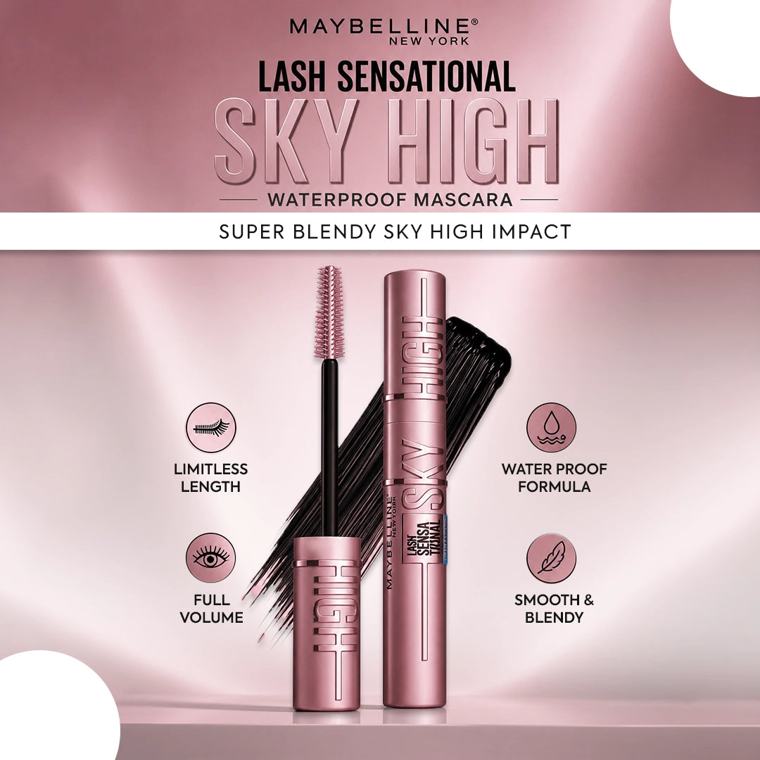 MAYBELLINE MASCARA LASH SENSATIONAL SKY HIGH WATERPROOF 2068