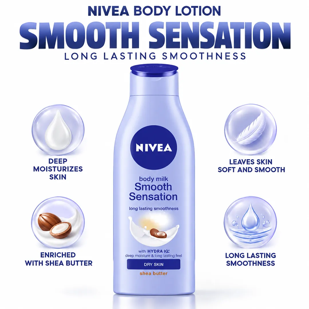 NIVEA BODY LOTION 400ML SMOOTH SENSATION