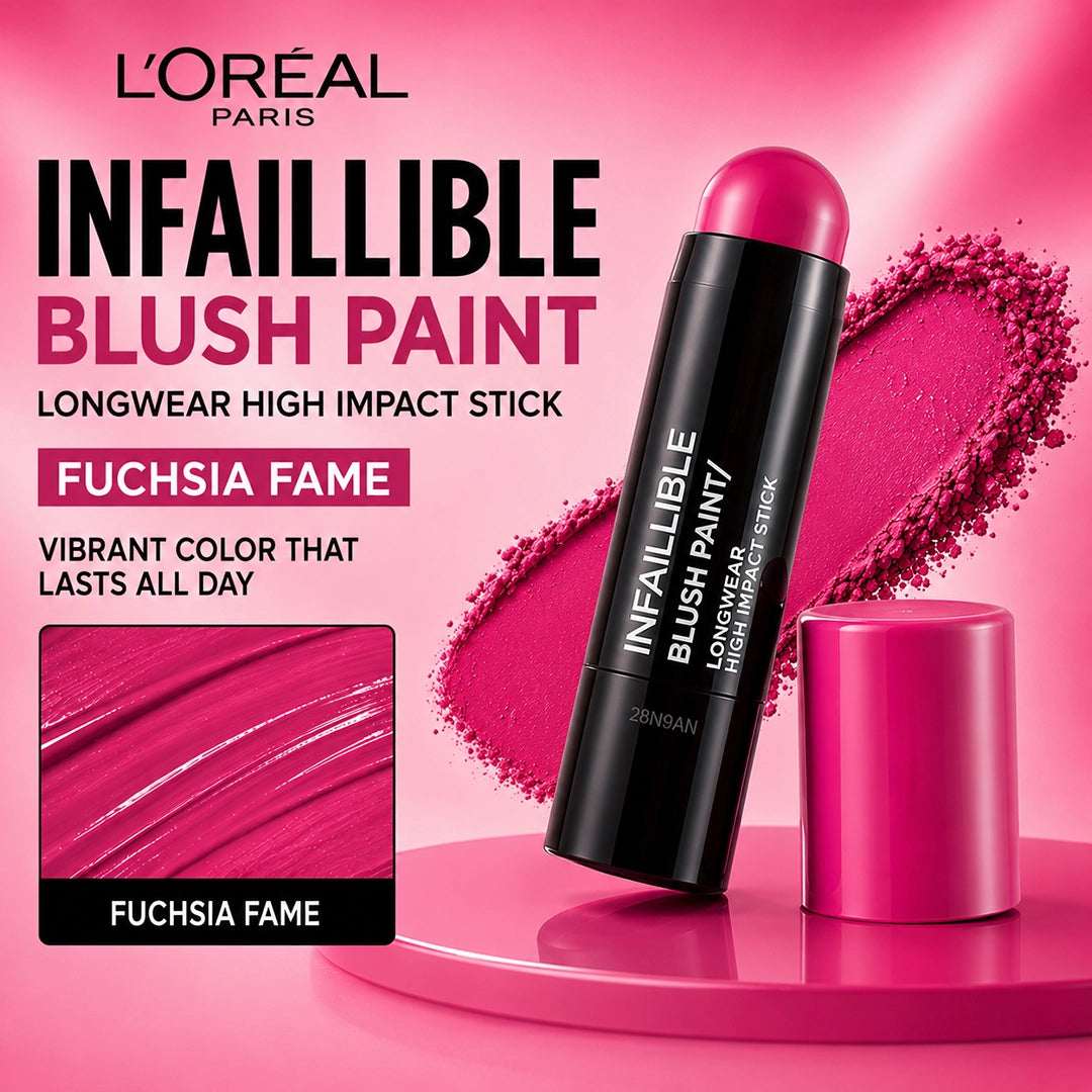 LOREAL INFAILLIBLE BLUSH PAINT FUCHSIA FAME