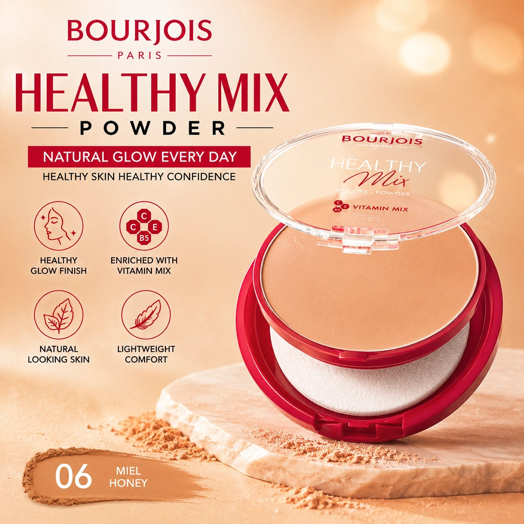BOURJOIS HEALTHY MIX POWDER 06 MIEL HONEY
