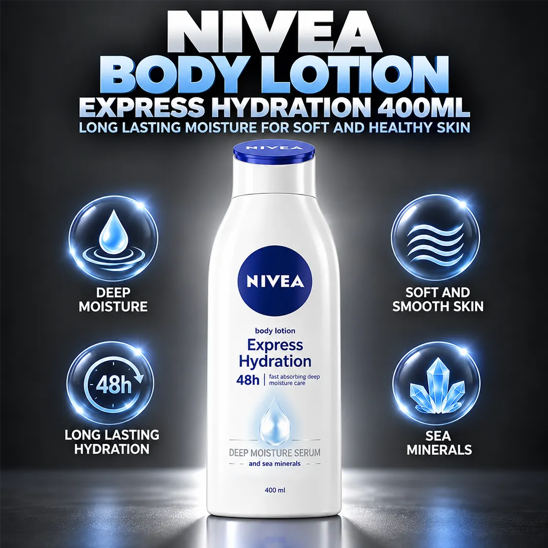 NIVEA BODY LOTION 400ML EXPRESS HYDRATION DEEP MOIST SERUM