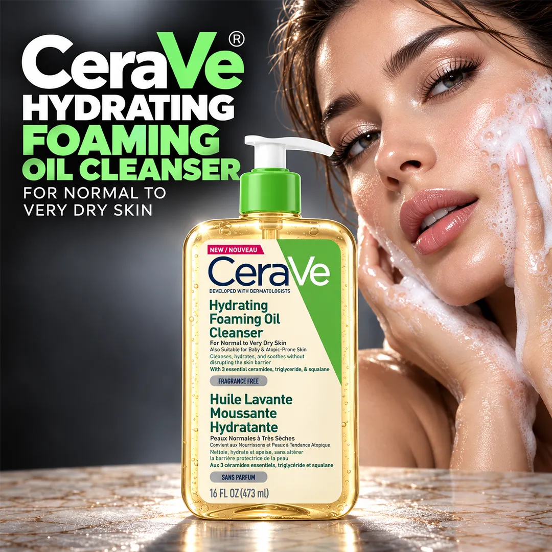 CERAVE UK HYDRATING FOAMING OIL CLEANSER 473ML