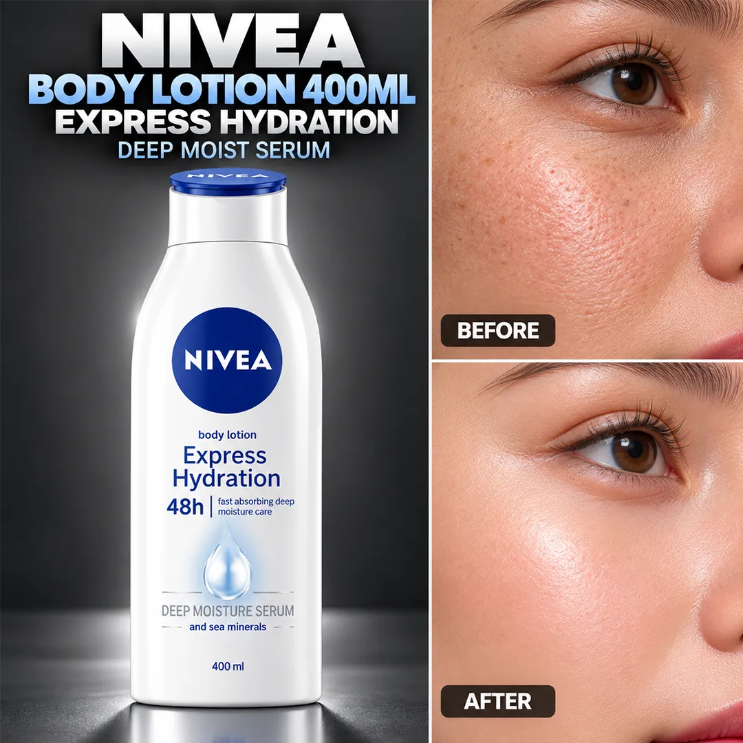 NIVEA BODY LOTION 400ML EXPRESS HYDRATION DEEP MOIST SERUM