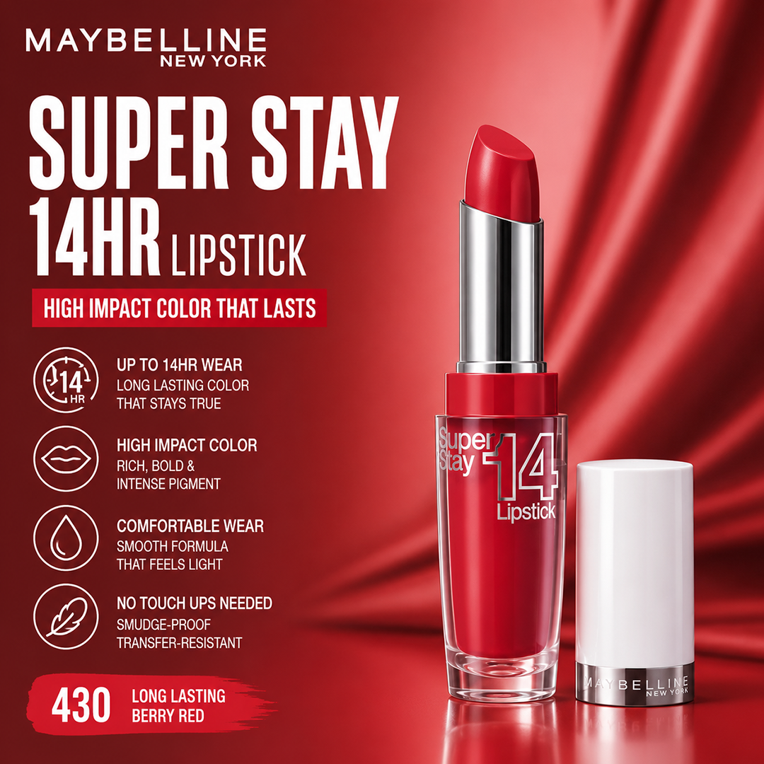 MAYBELLINE SUPER STAY 14HR LIPSTICK 430