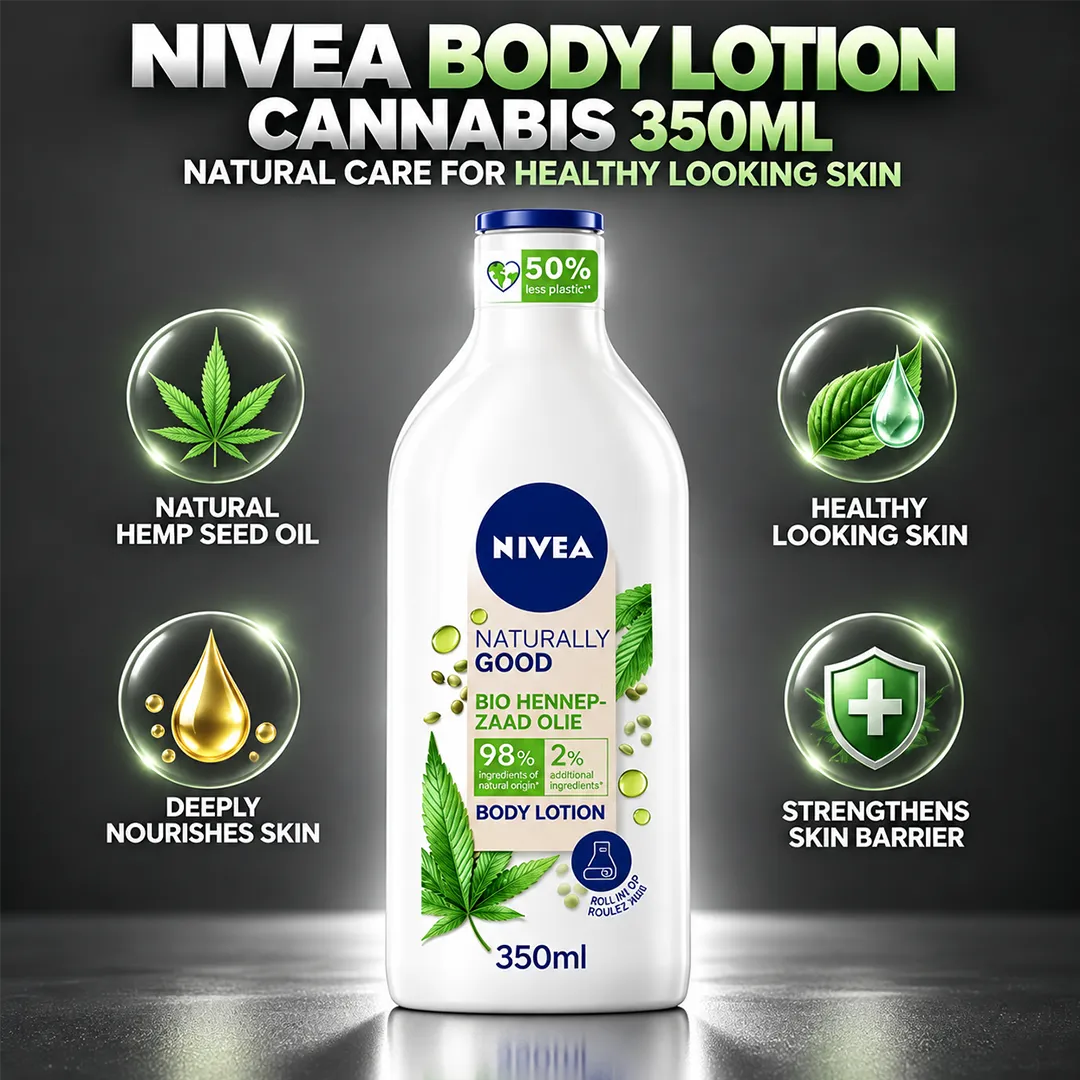 NIVEA BODY LOTION 350ML CANNABIS