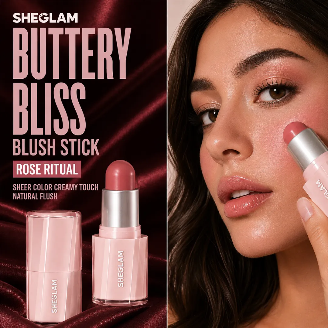 SHEGLAM BUTTERY BLISS BLUSH STICK ROSE RITUAL