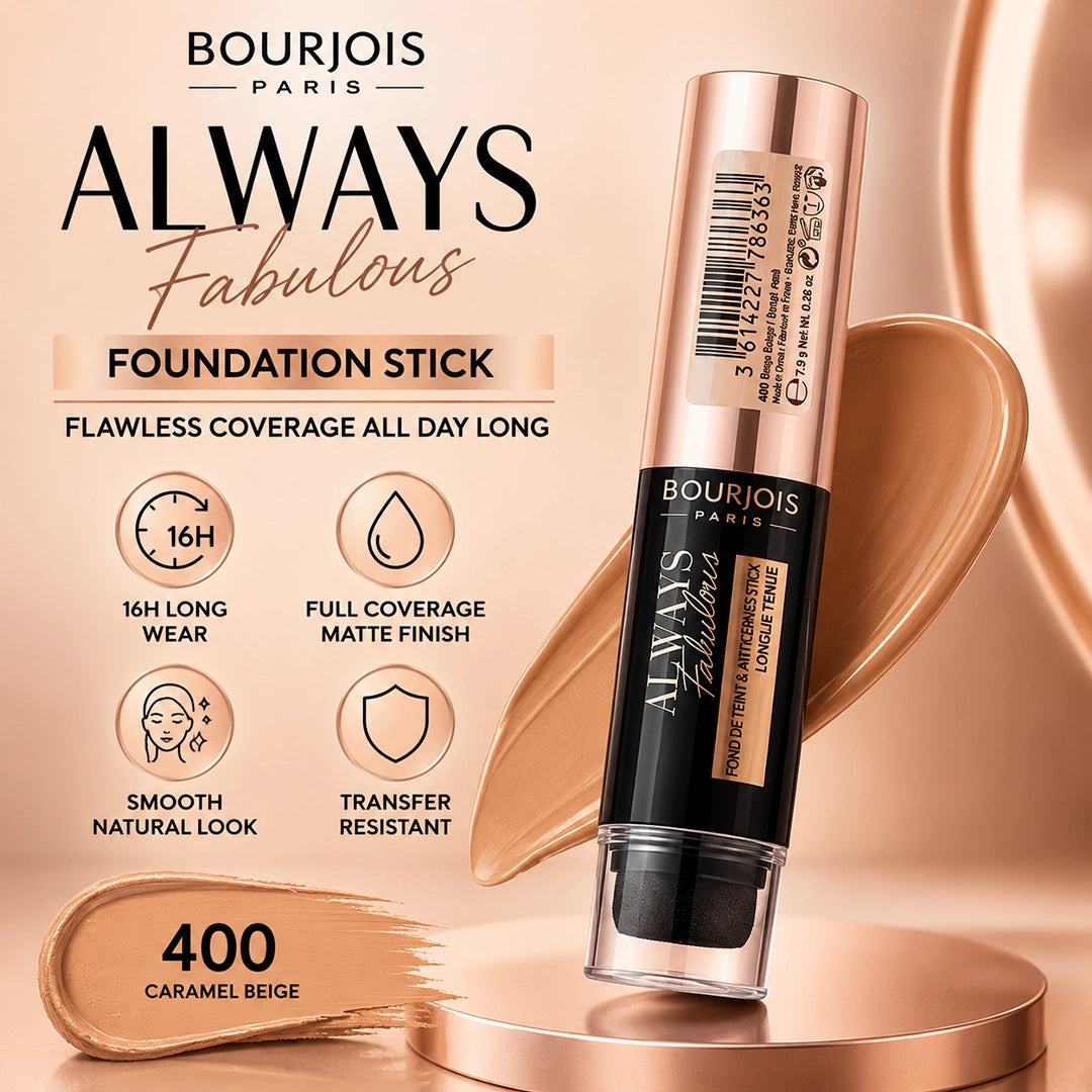 BOURJOIS FOUNDITION STICK ALWAYS FABULOUS 400