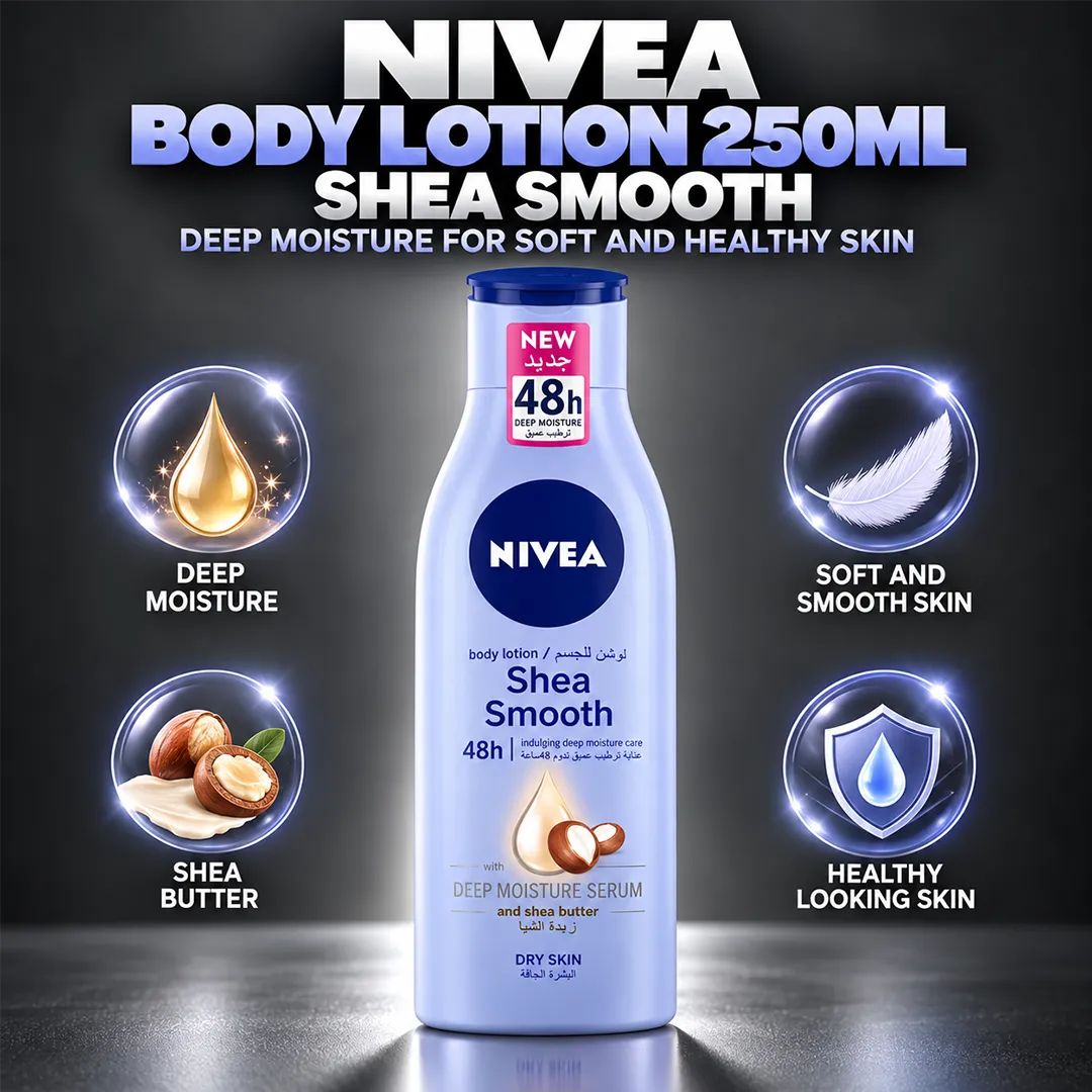 NIVEA BODY LOTION 250ML SHEA SMOOTH