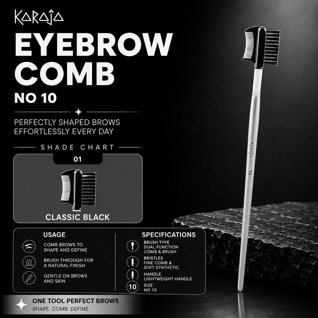 KARAJA BRUSH EYEBROW COMB 10