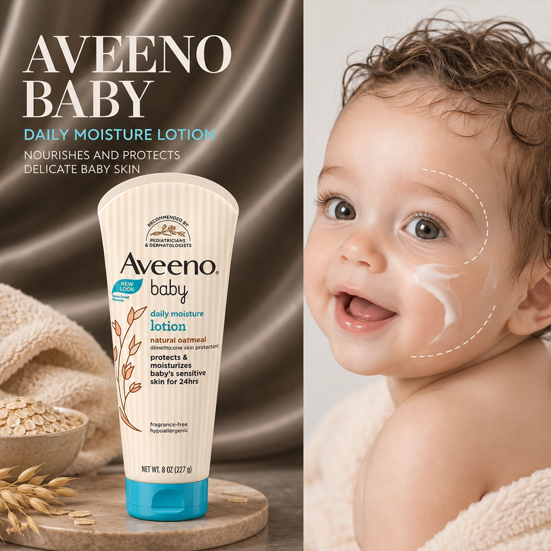 AVEENO BABY DAILY MOISTURE LOTION 227GM