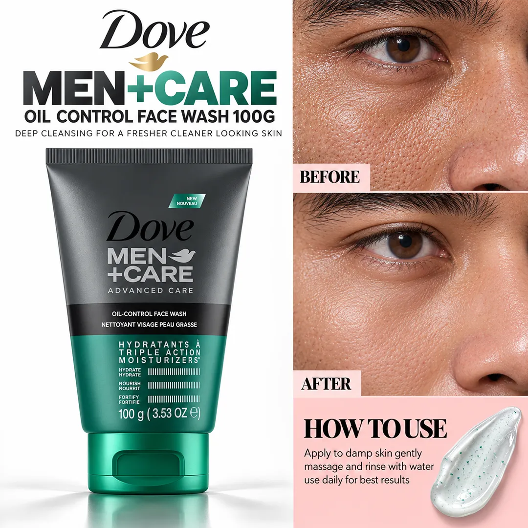 DOVE THAI MEN CARE FACE WASH 100G OIL CONTROL