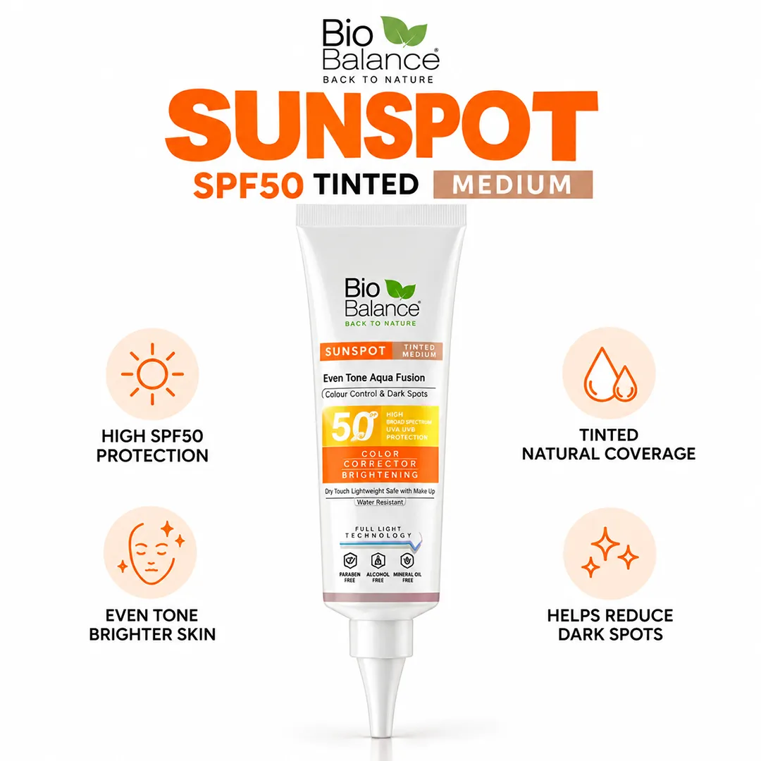 BIO BALANCE SUNSPOT SPF50 TINTED MEDIUM 40ML
