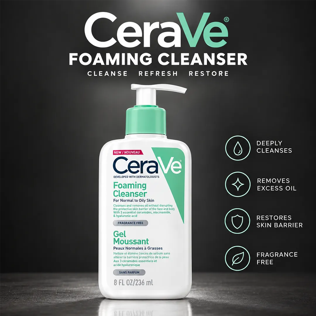 CERAVE UK FOAMING CLEANSER 236ML