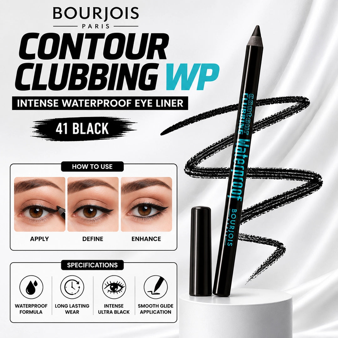 BOURJOIS EYELINER CONTOUR CLUBBING WP 41 BLACK