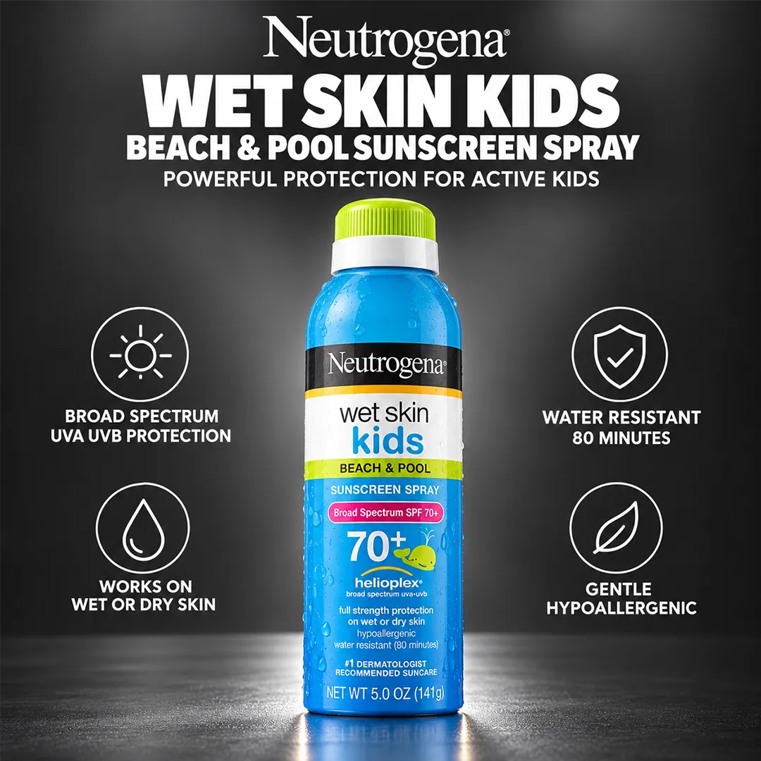 NEUTROGENA SUNSCREEN WET SKIN KIDS SPF 70+ 141G