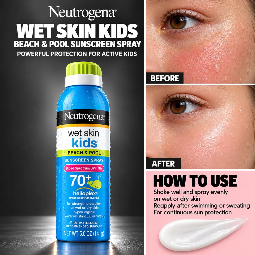 NEUTROGENA SUNSCREEN WET SKIN KIDS SPF 70+ 141G