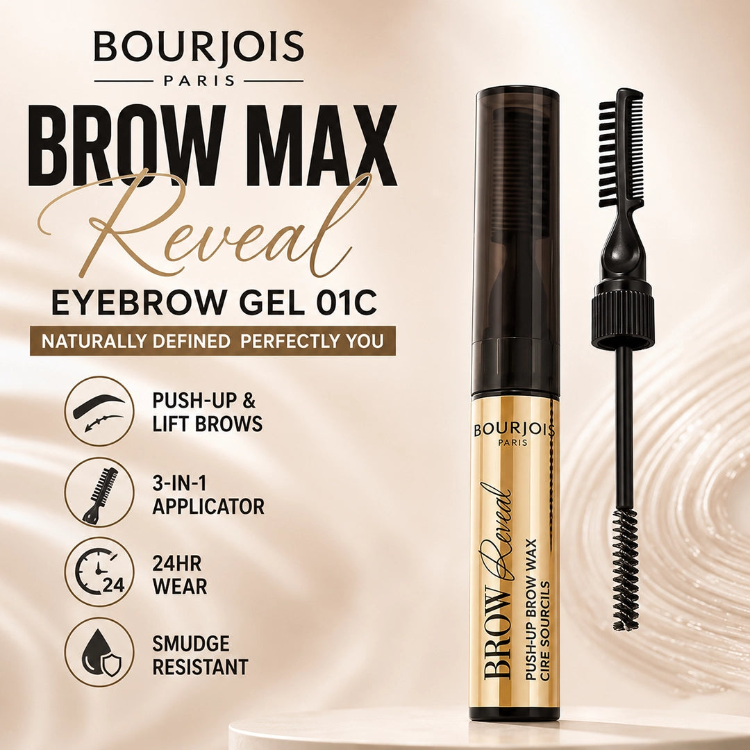 BOURJOIS EYEBROW GEL BROW MAX REVEAL 01C